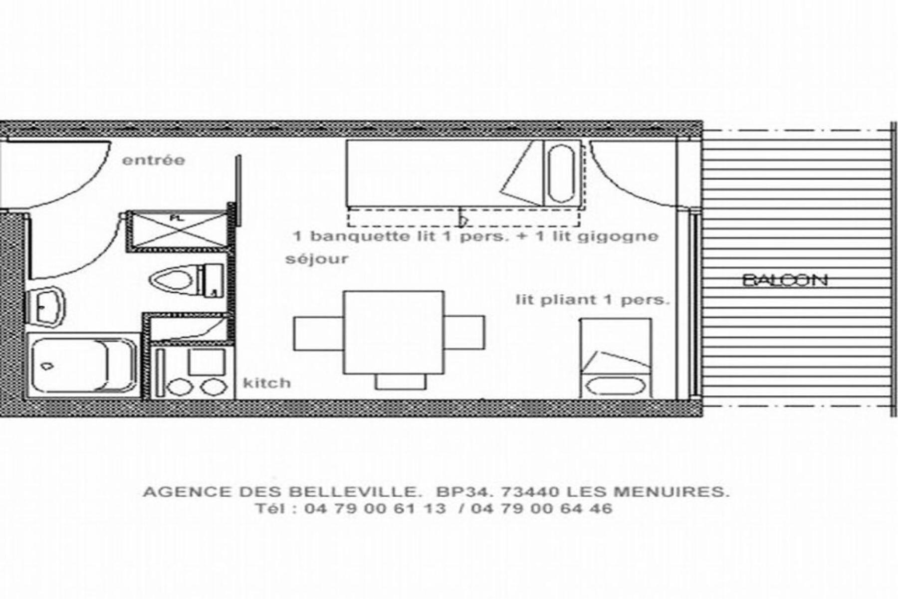 Residence Dorons - Studio Lumineux - Centre Station - Balcon Mae-3414 Saint-Martin-de-Belleville Luaran gambar